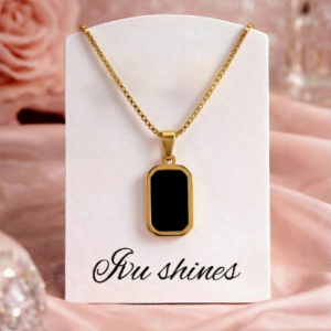 black stylish pendant