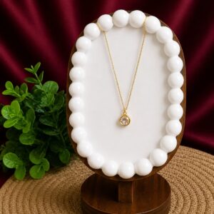 white stone pendant